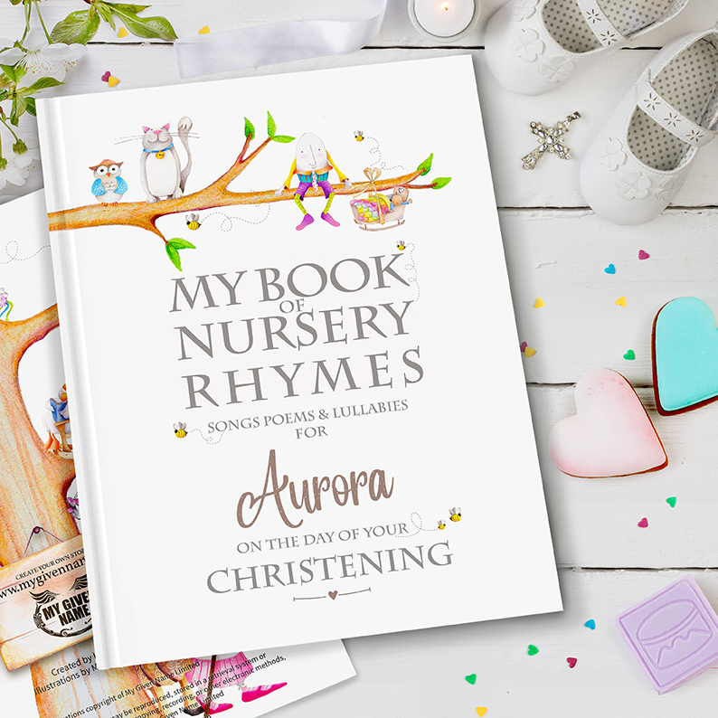 Personalised Christening Rhymes book