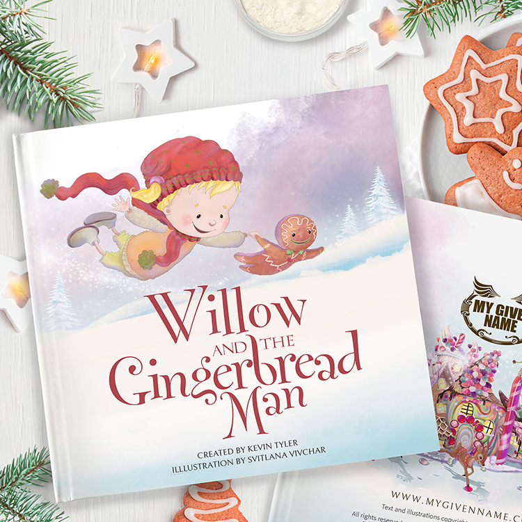 Personalised Christmas Gingerbread Man book