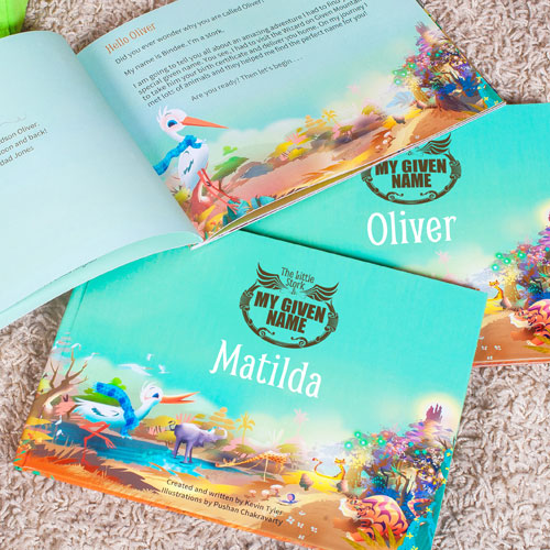 Personalised Little Stork book