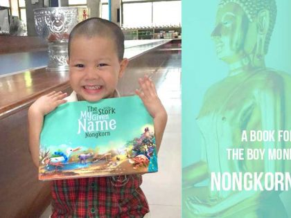 The Boy Monk Nongkorn & Little Bindee the Stork